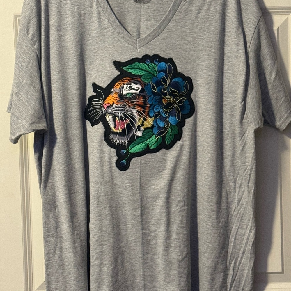 Tigress Lily Hanes Heather Grey Size 2XL - Picture 3 of 6
